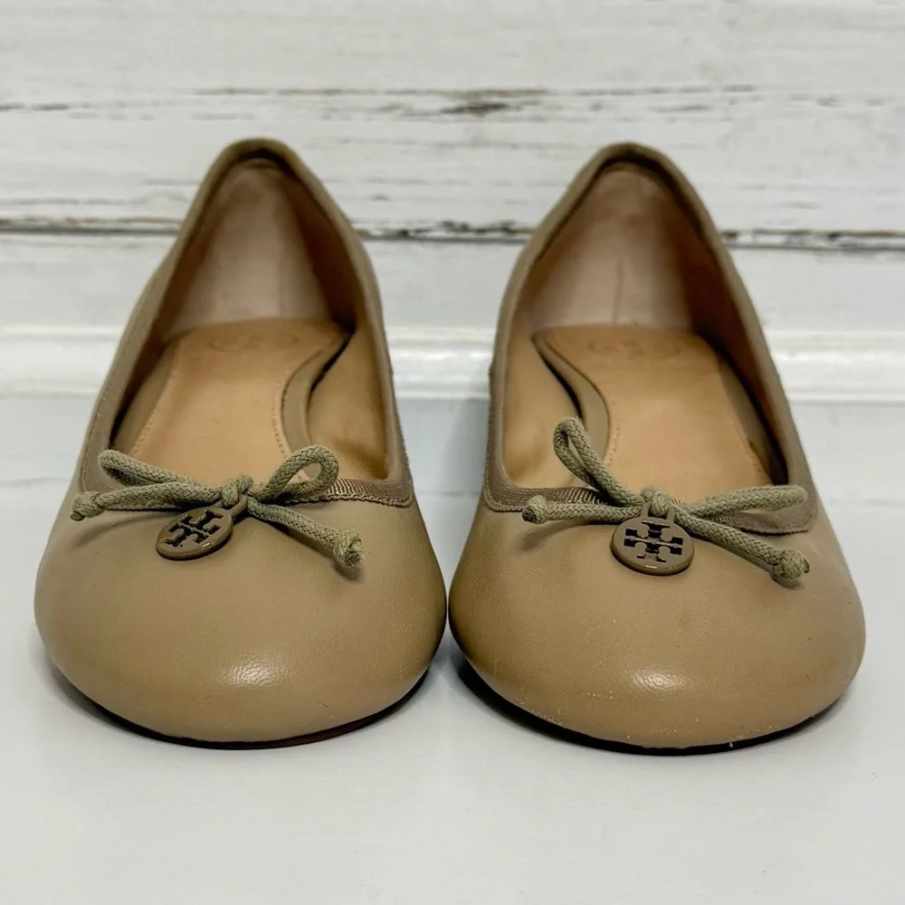 Tory Burch Leather Wedge Ballet Flats – Size 7M